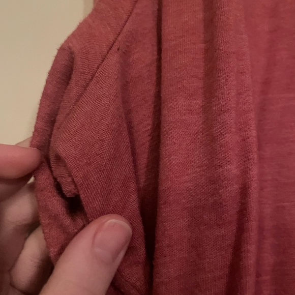 Used Lane Bryant Cut Out Pink Tee - Picture 3 of 7